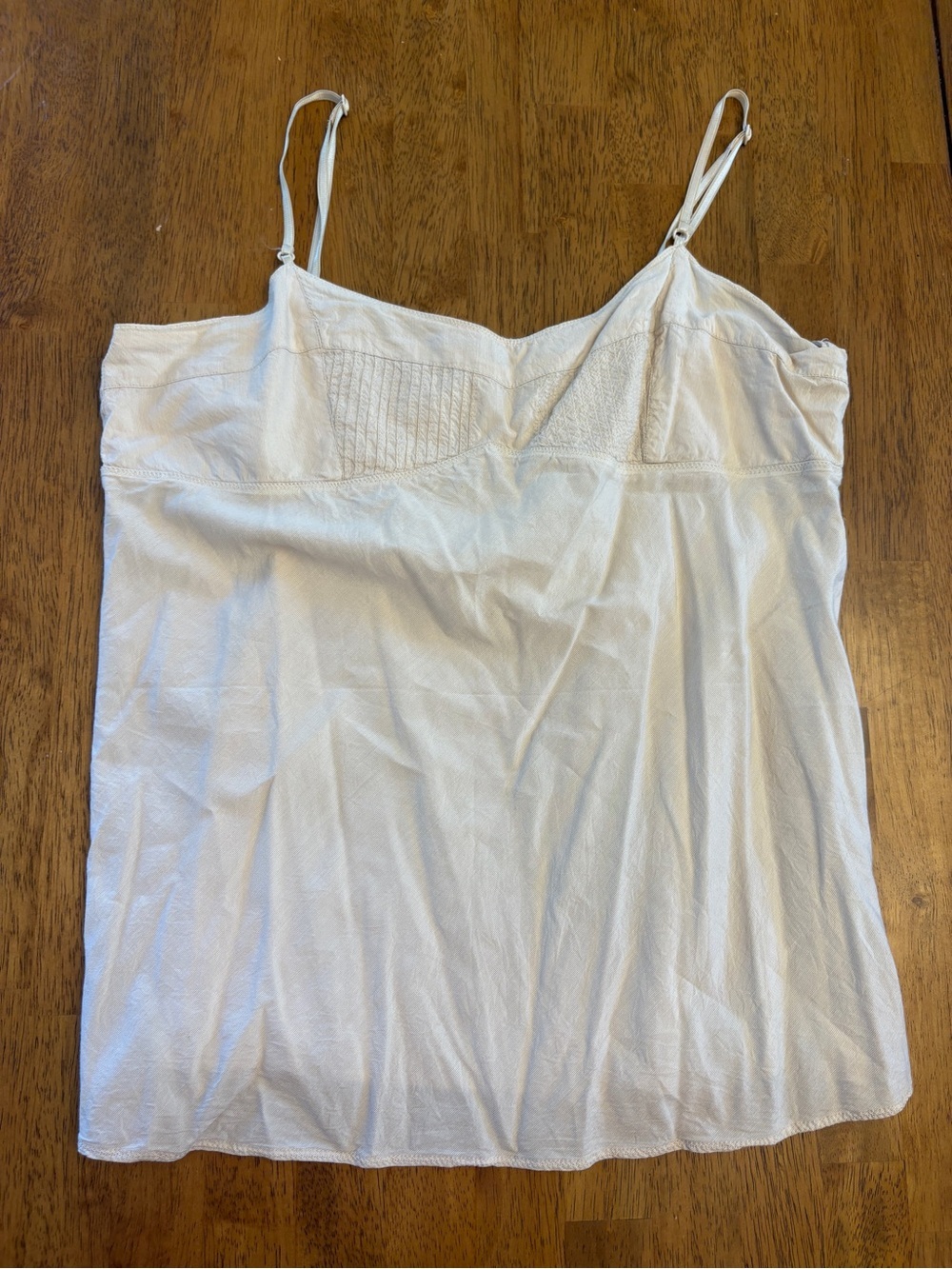 Y2K Babydoll Cami Top Lightweight off white size XL old navy